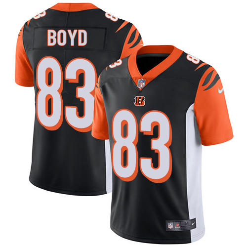 2019 men Cincinnati Bengals #83 Boyd black Nike Vapor Untouchable Limited NFL Jersey->cincinnati bengals->NFL Jersey